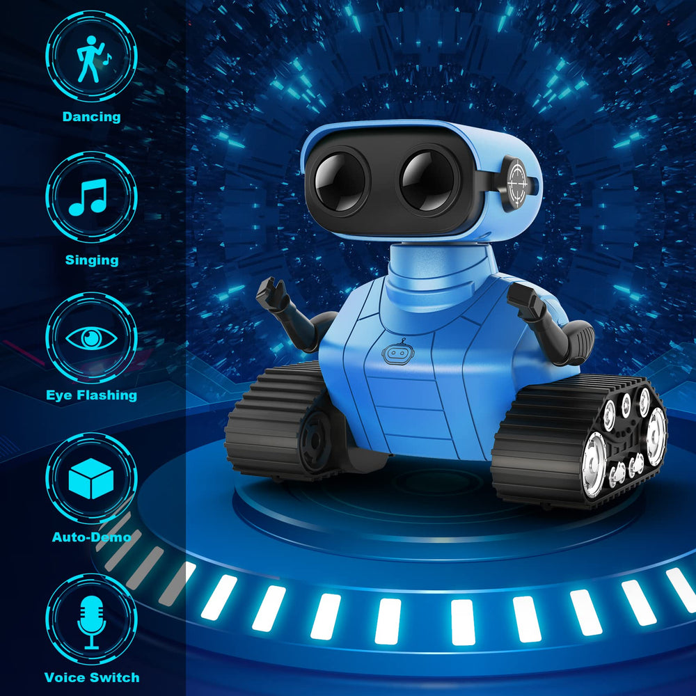 Hamourd robot performing a spin dance in auto-demo mode