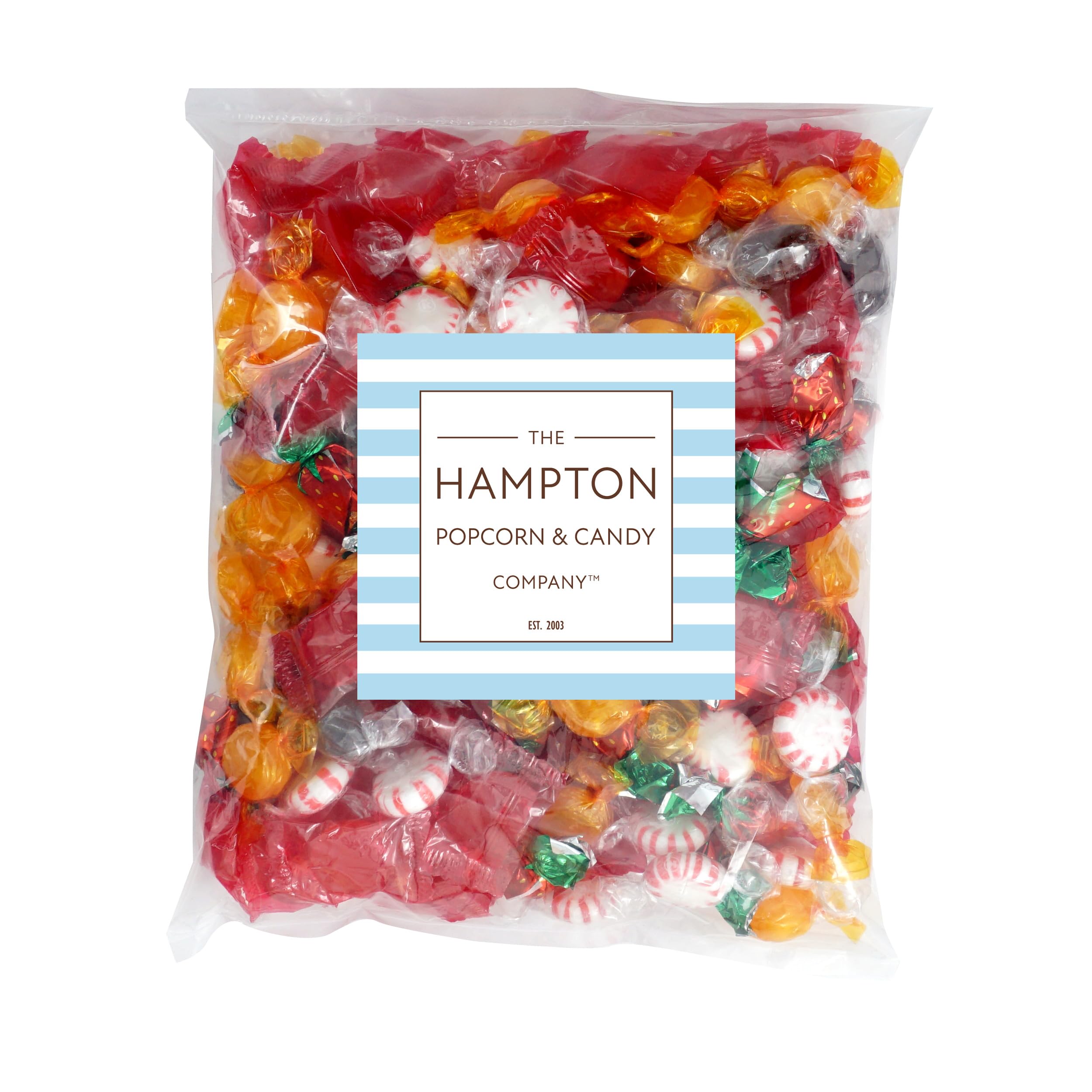 The Hampton Butterscotch hard candies close-up, timeless treat for dessert platters.