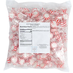 Back of The Hampton Starlight Peppermint bag shows details and bulk value.