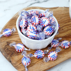 The Hampton Candy Company packaging for peppermint mints, ideal for gifting or office use.