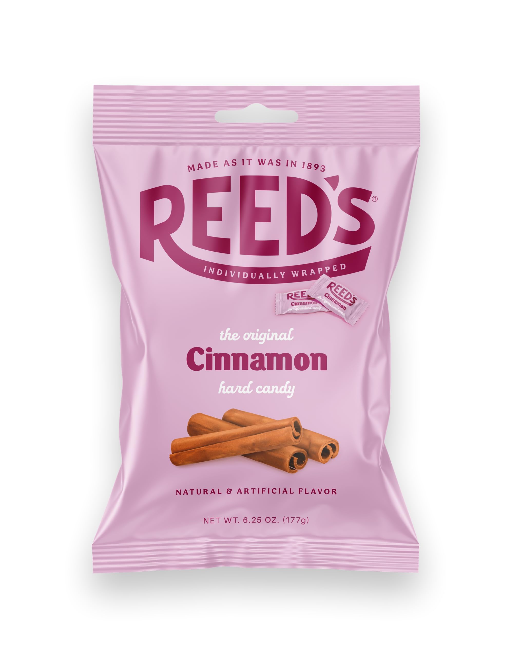 Individually wrapped Reed’s Cinnamon Candy for on-the-go treats