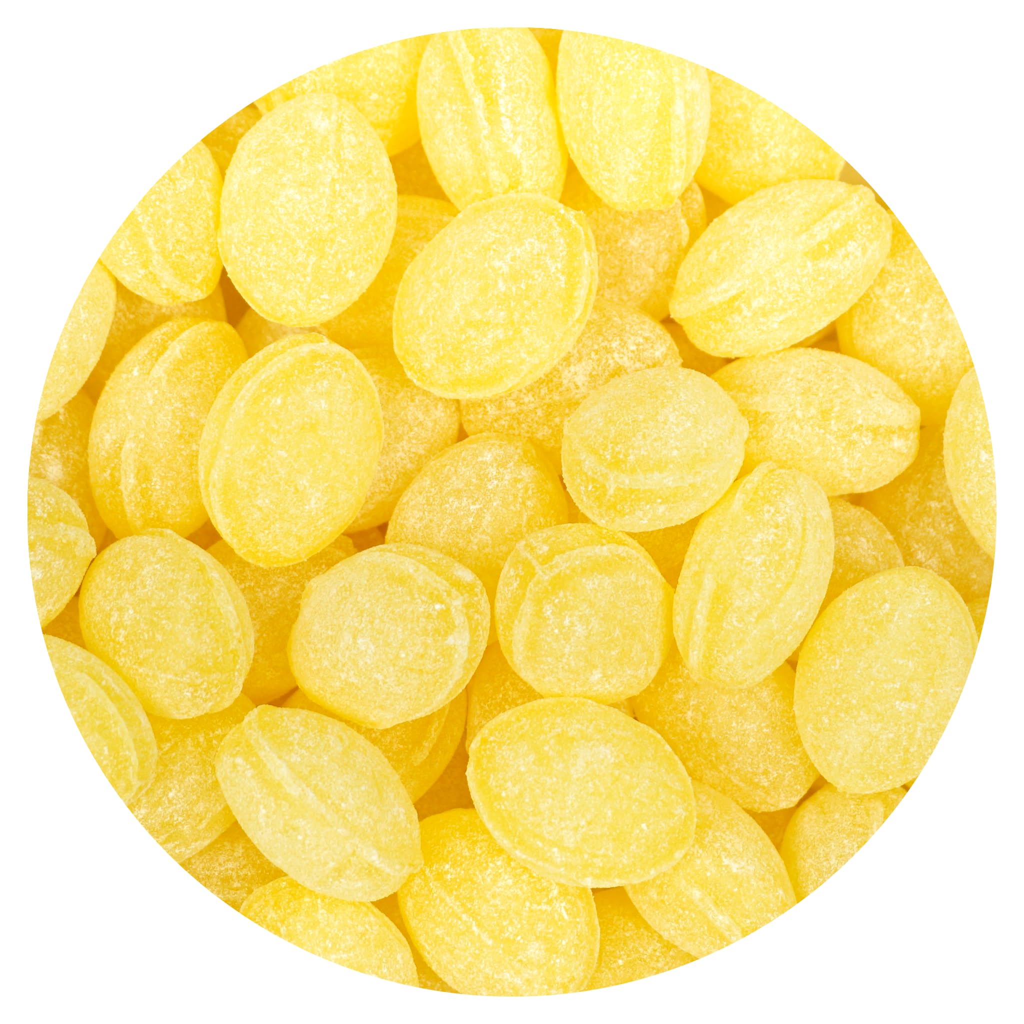 The Hampton Claeys Sanded Lemon Drops bulk bag for party snacking.