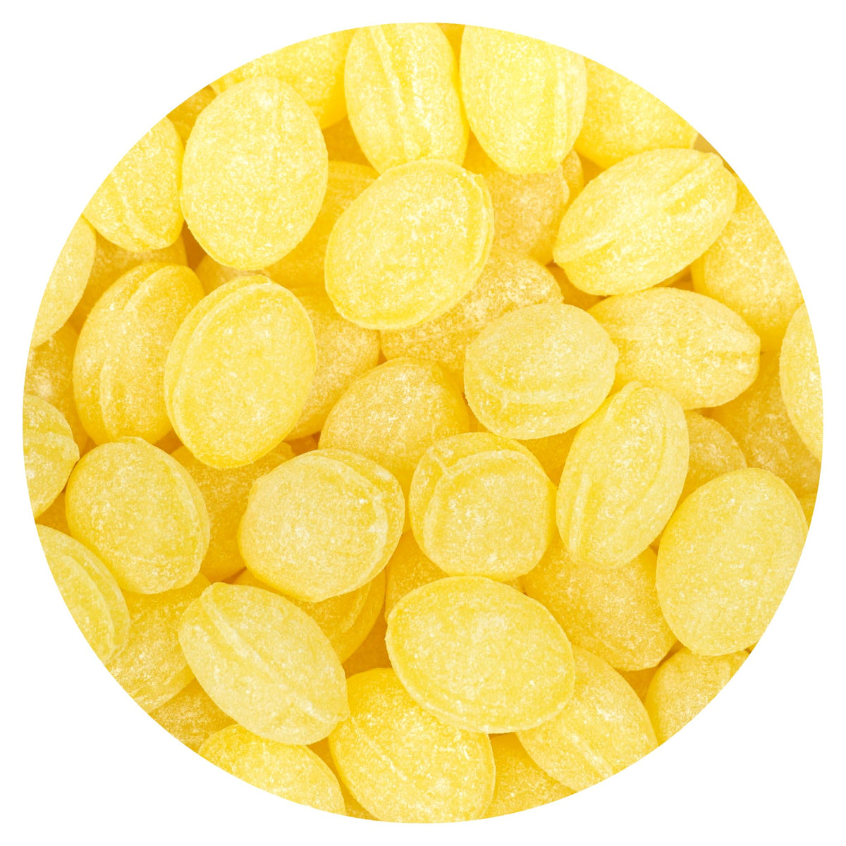 The Hampton Claeys Sanded Lemon Drops bulk bag for party snacking.