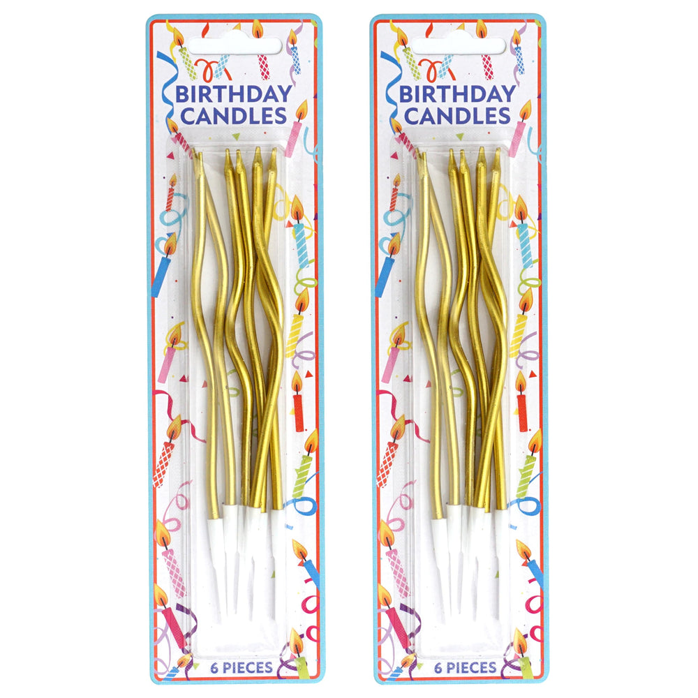 Hampton Distribution gold candles elevate cake displays in photos