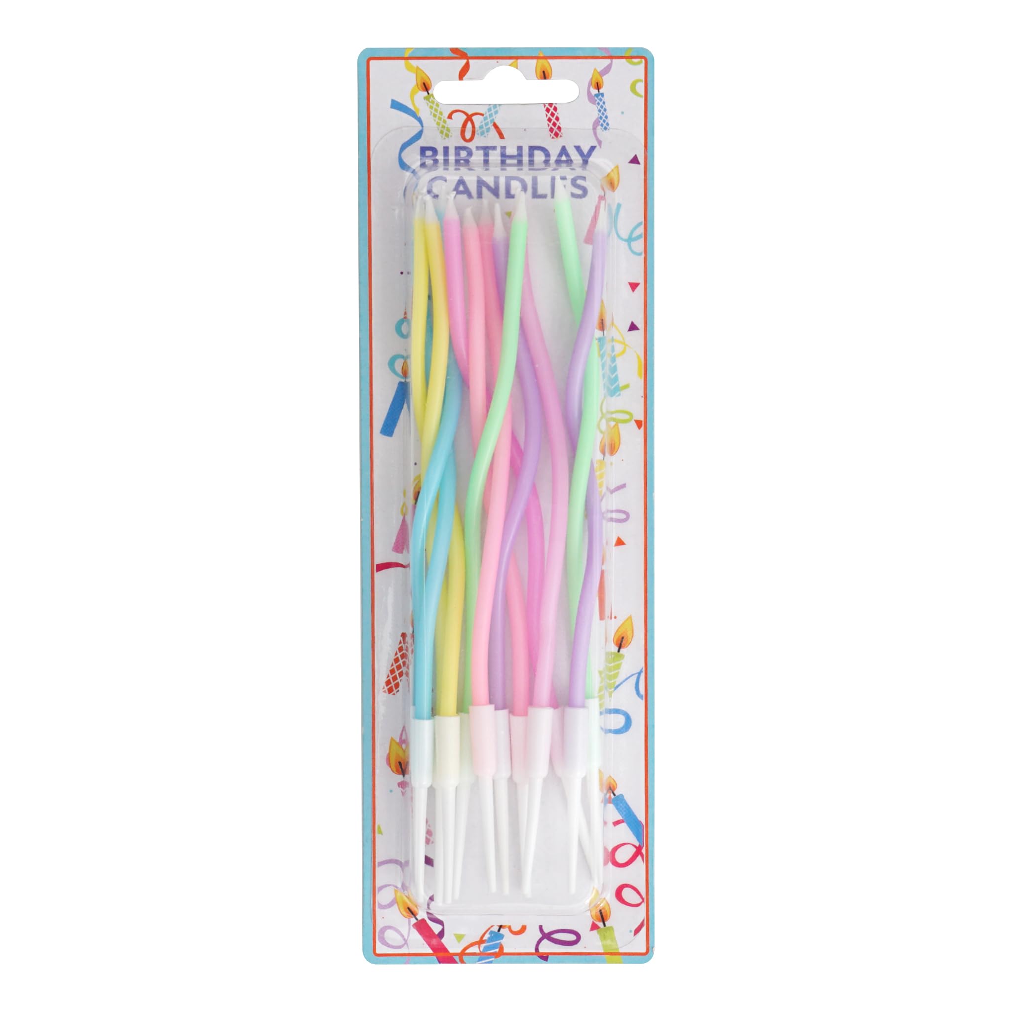 Hampton Distribution pastel rainbow candles ideal for birthdays and celebrations