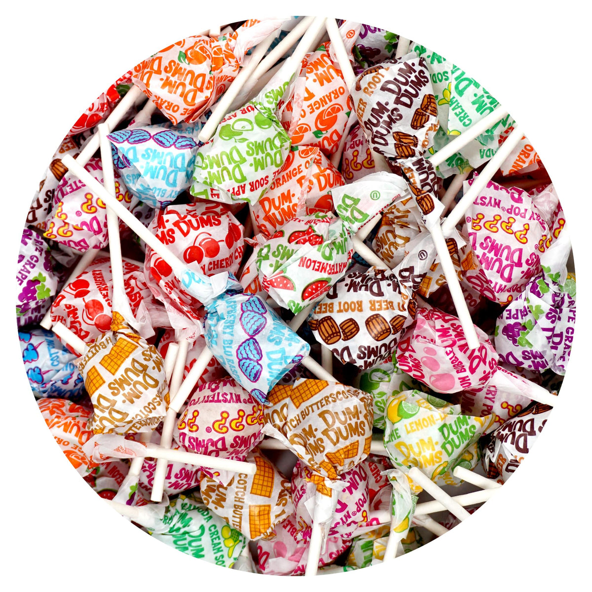 The Hampton Dum Dums Original Mix bag shows classic lollipops for sharing.
