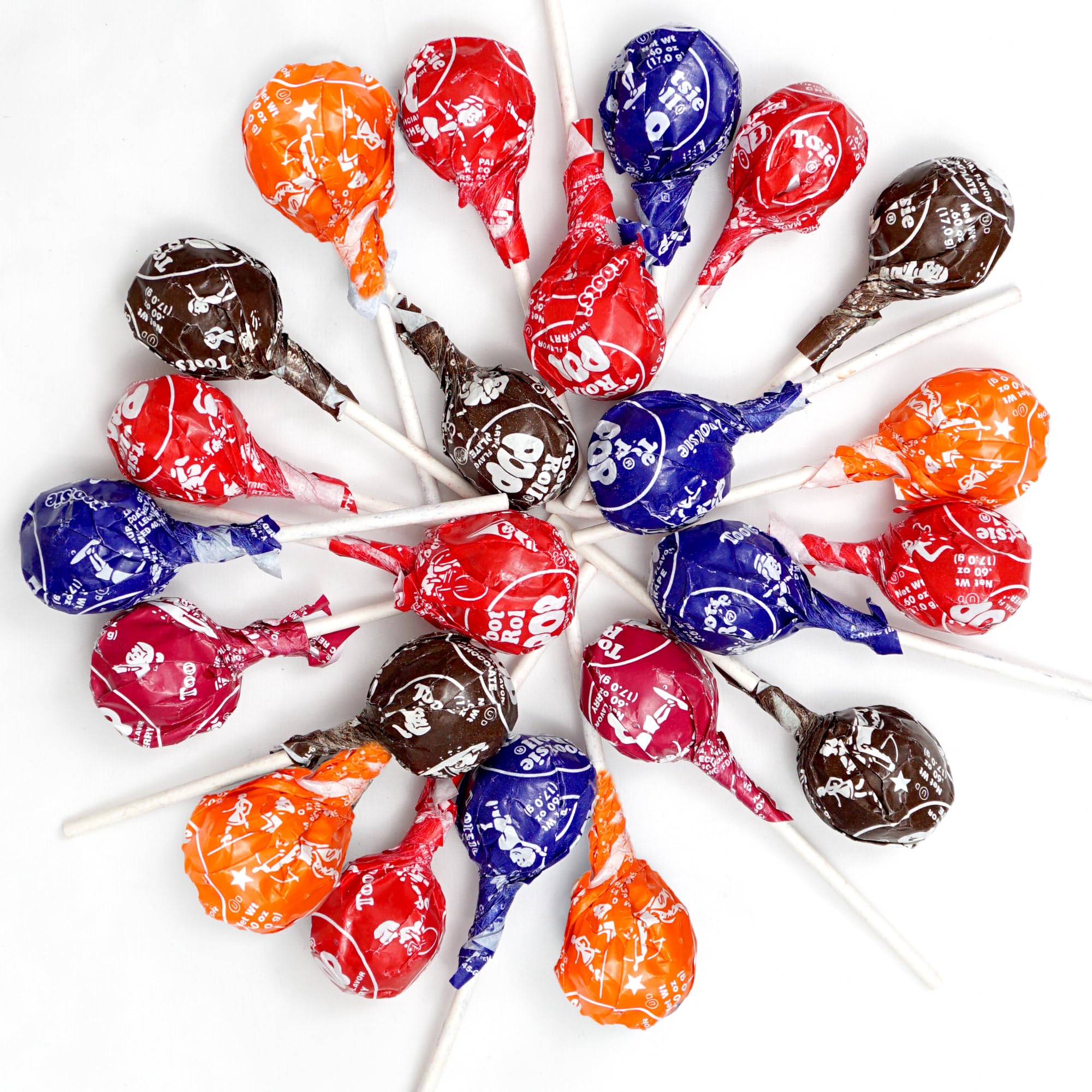 The Hampton Popcorn Company Tootsie Roll Pops chocolate-center close-up for indulgence.