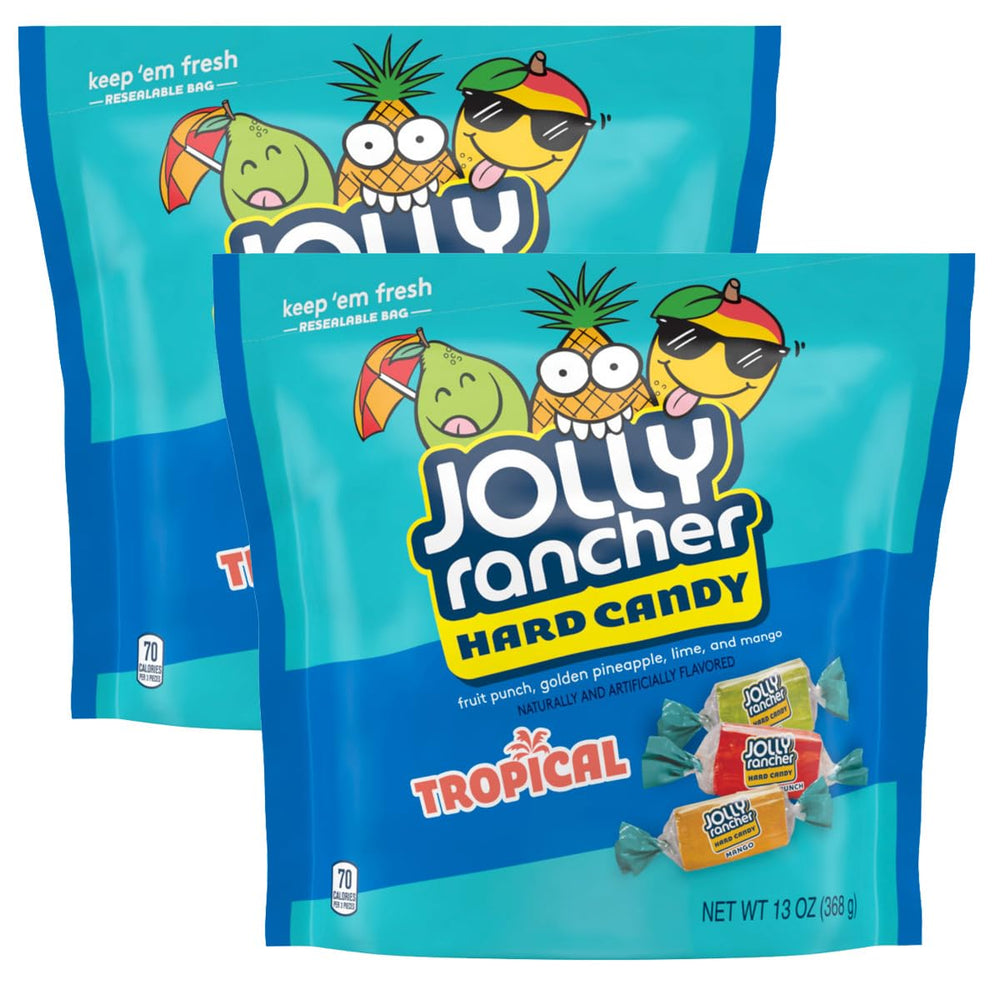 The Hampton Popcorn Company Jolly Ranchers Tropical Bag with bright flavors for sharing at celebrations