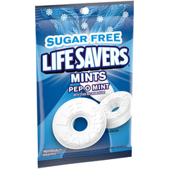 Pep O Mint Lifesavers individually wrapped for easy sharing and travel