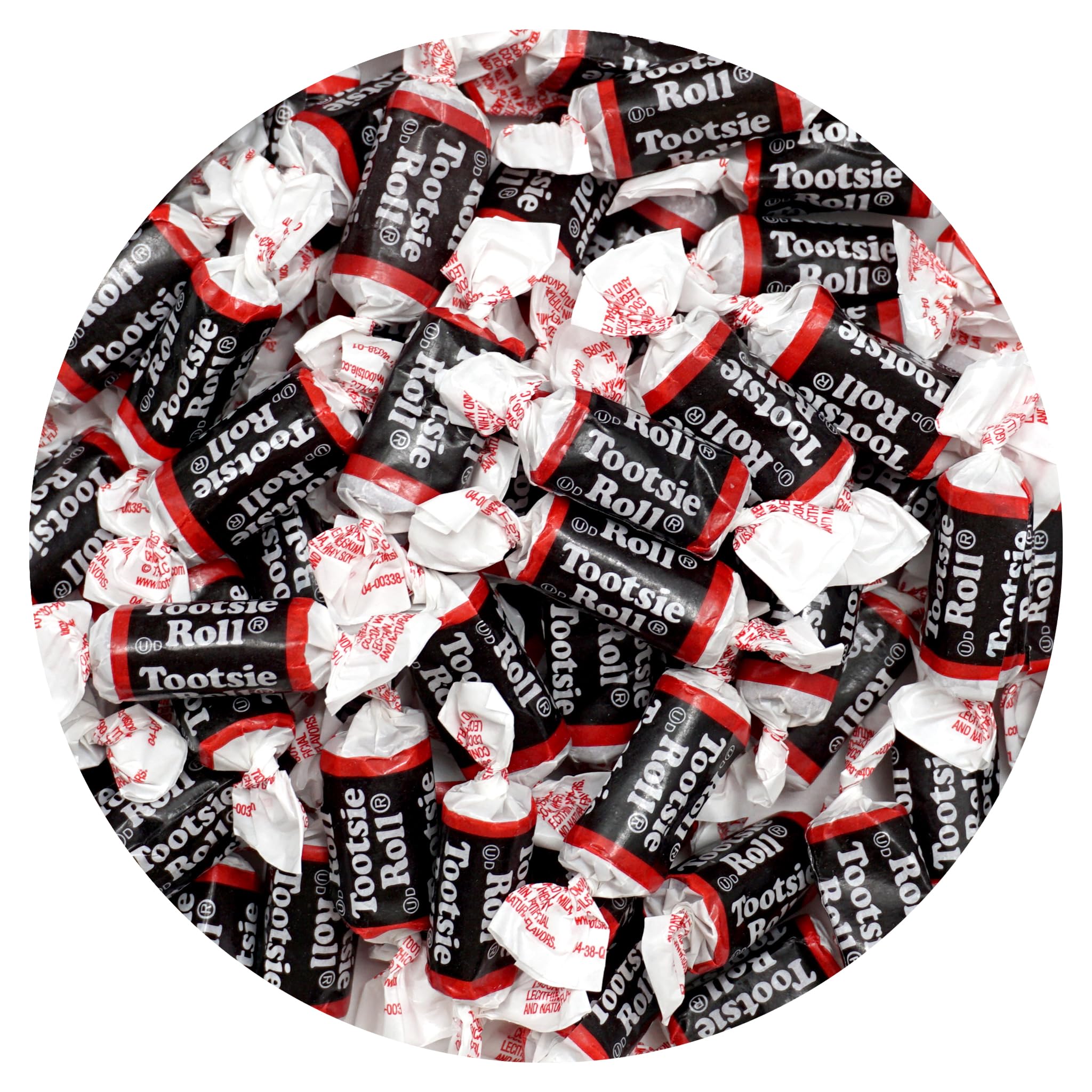 The Hampton Popcorn Company Tootsie Roll Midgees bulk bag for sharing at events.