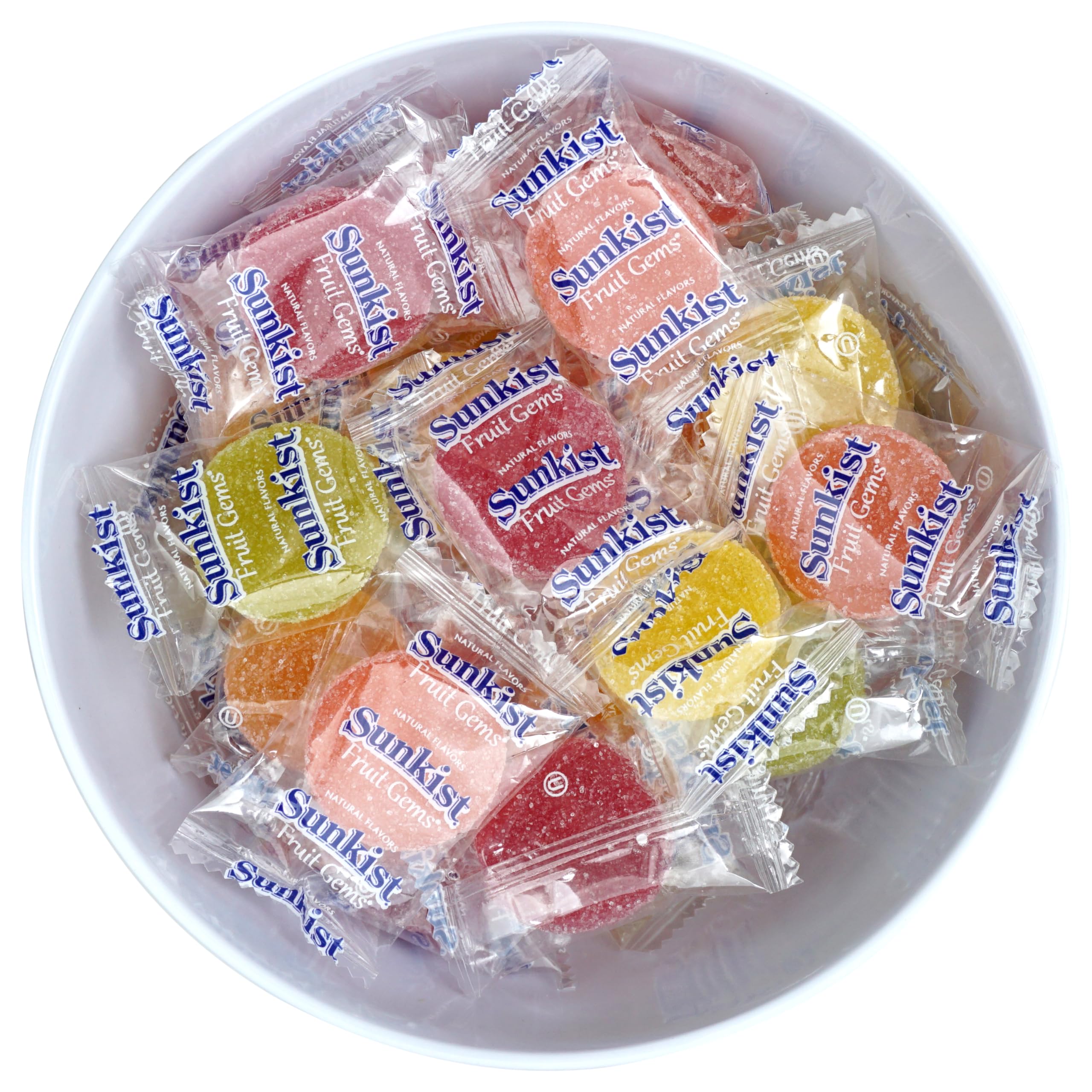 The Hampton Sunkist Fruit Gems individually wrapped candies, great for gifts and sharing.