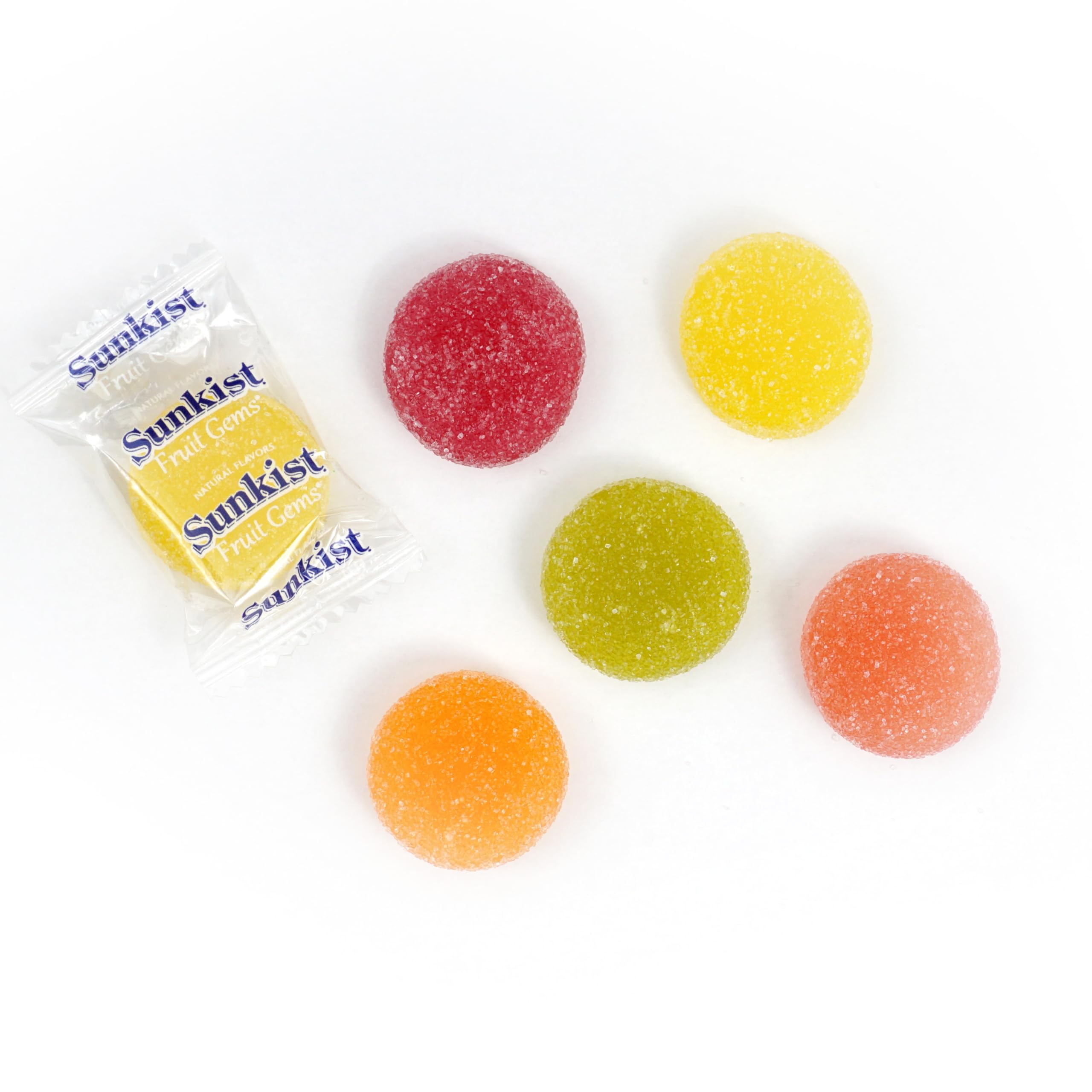 The Hampton Sunkist Fruit Gems pink grapefruit-wrapped candies, tangy bite for snacking.