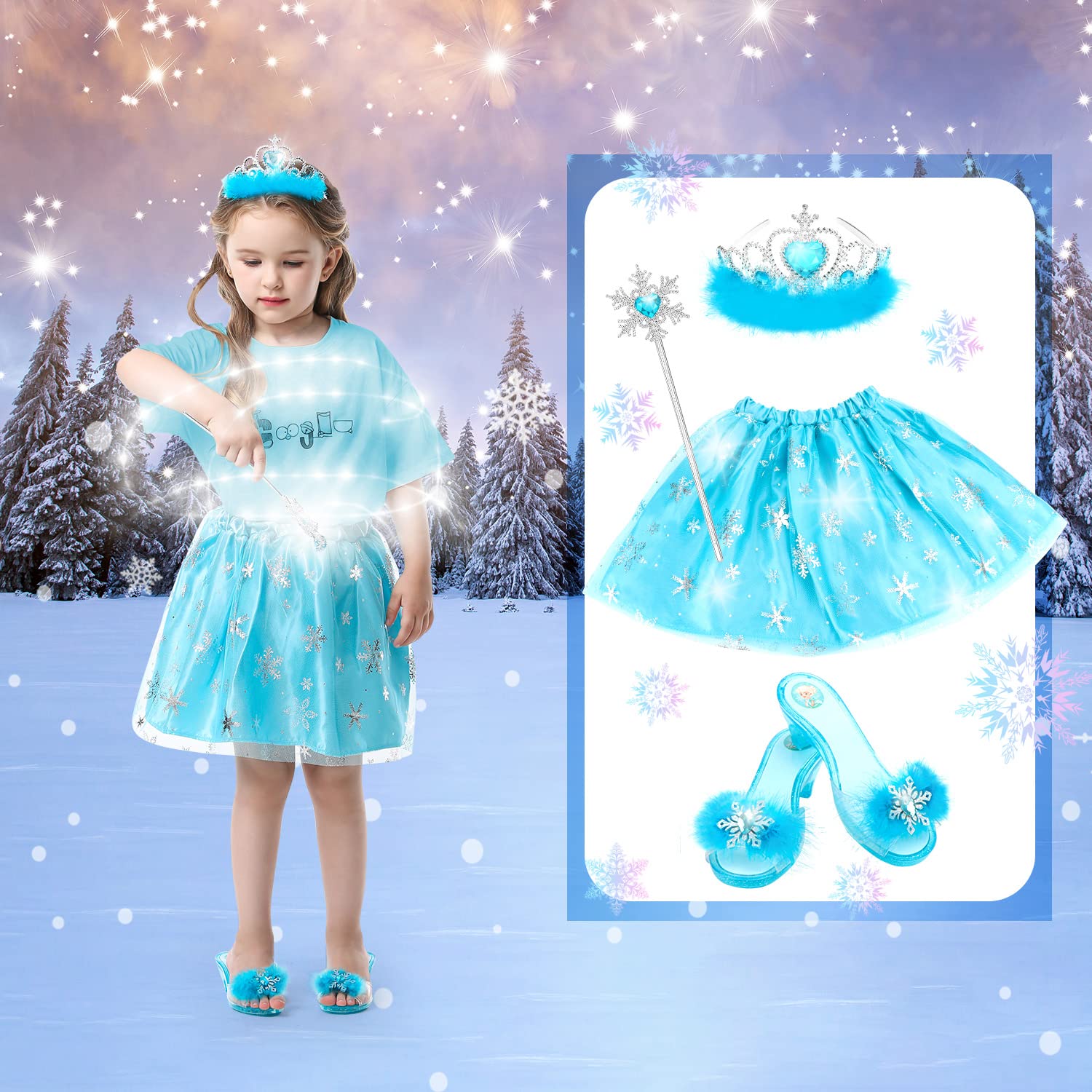 HAMSILY crowns and accessories—complete dress up set for complete character play.