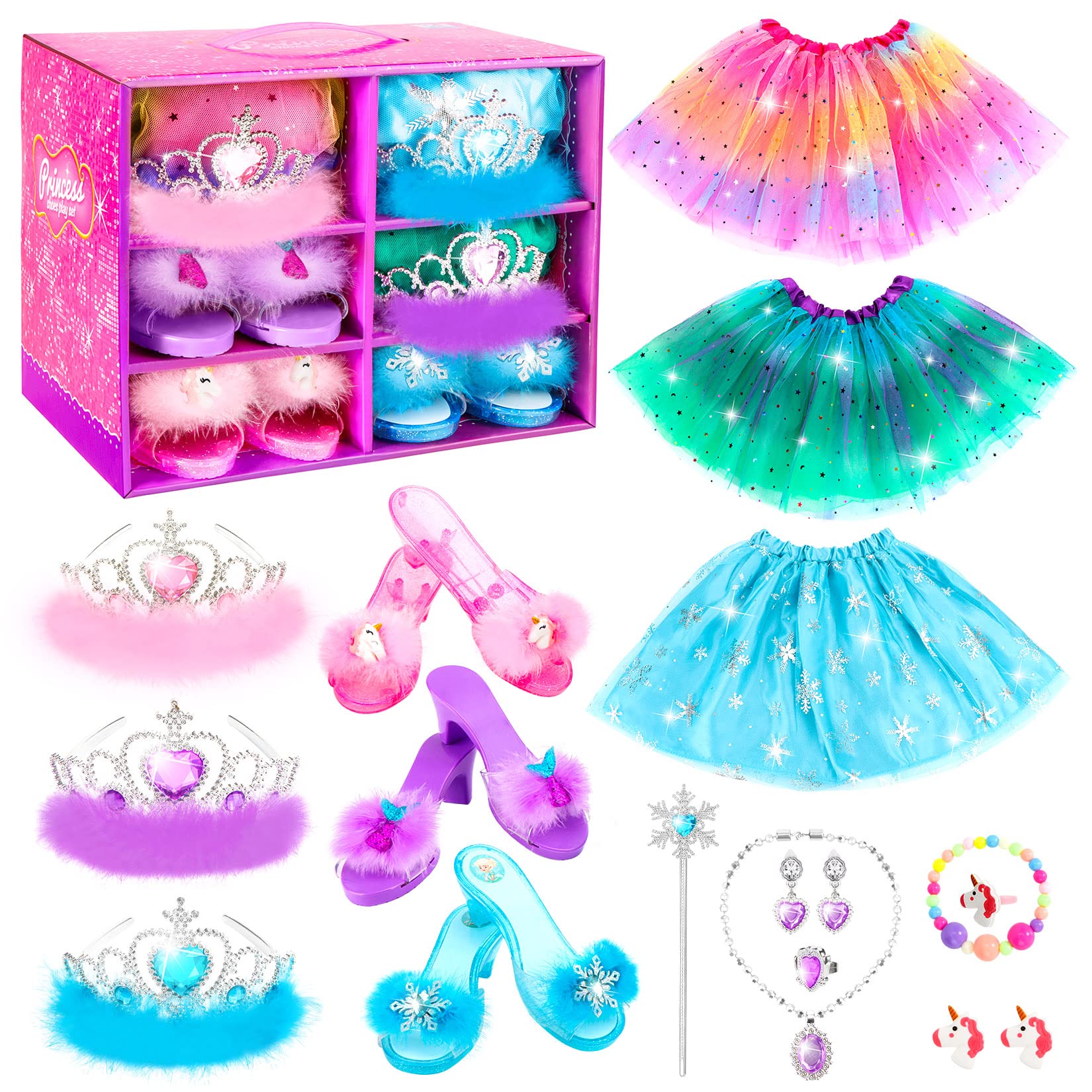 HAMSILY non-slip soles support stable steps during joyful dress up.