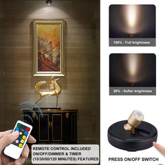 HAMVIDNE spotlight head swivels and tilts to precisely light artwork or decor.