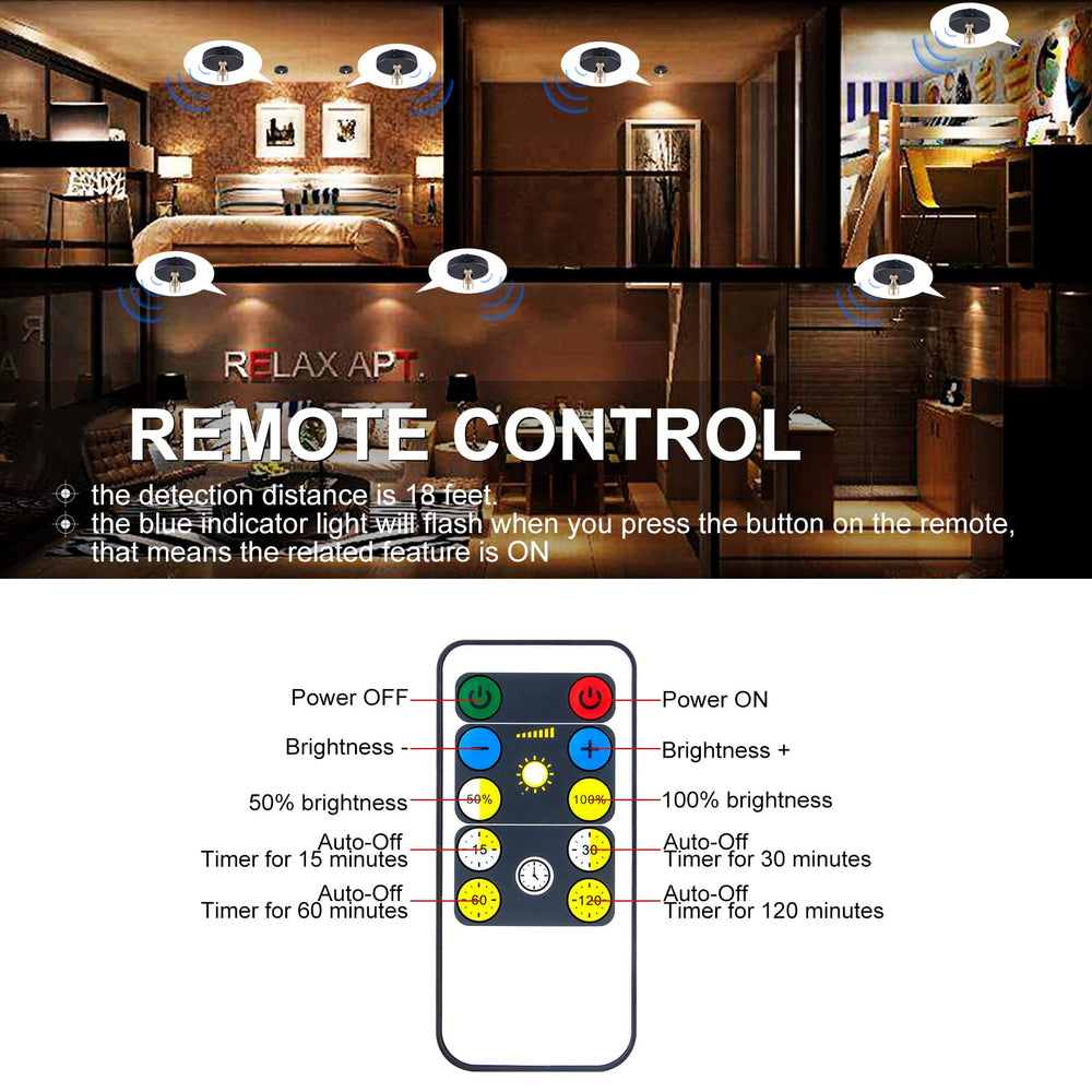 HAMVIDNE timer and dimmer presets tailor brightness for ambience.