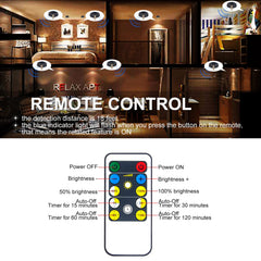 HAMVIDNE timer and dimmer presets tailor brightness for ambience.