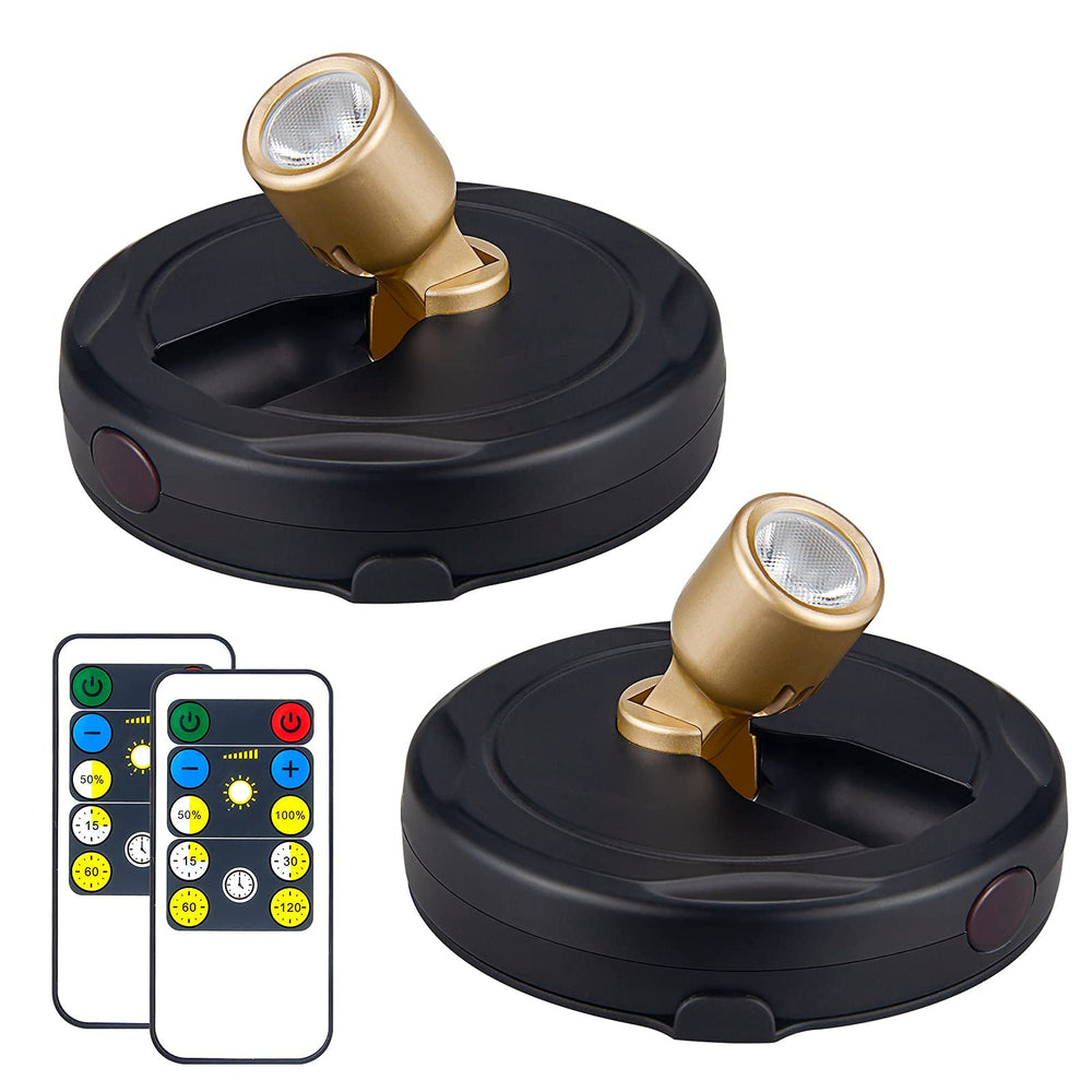 HAMVIDNE wireless LED spotlight lighting wall art with warm 3000K glow.