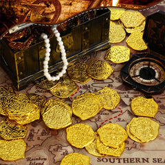 Hanaive pirate coins kids playing easy to hold and share during games