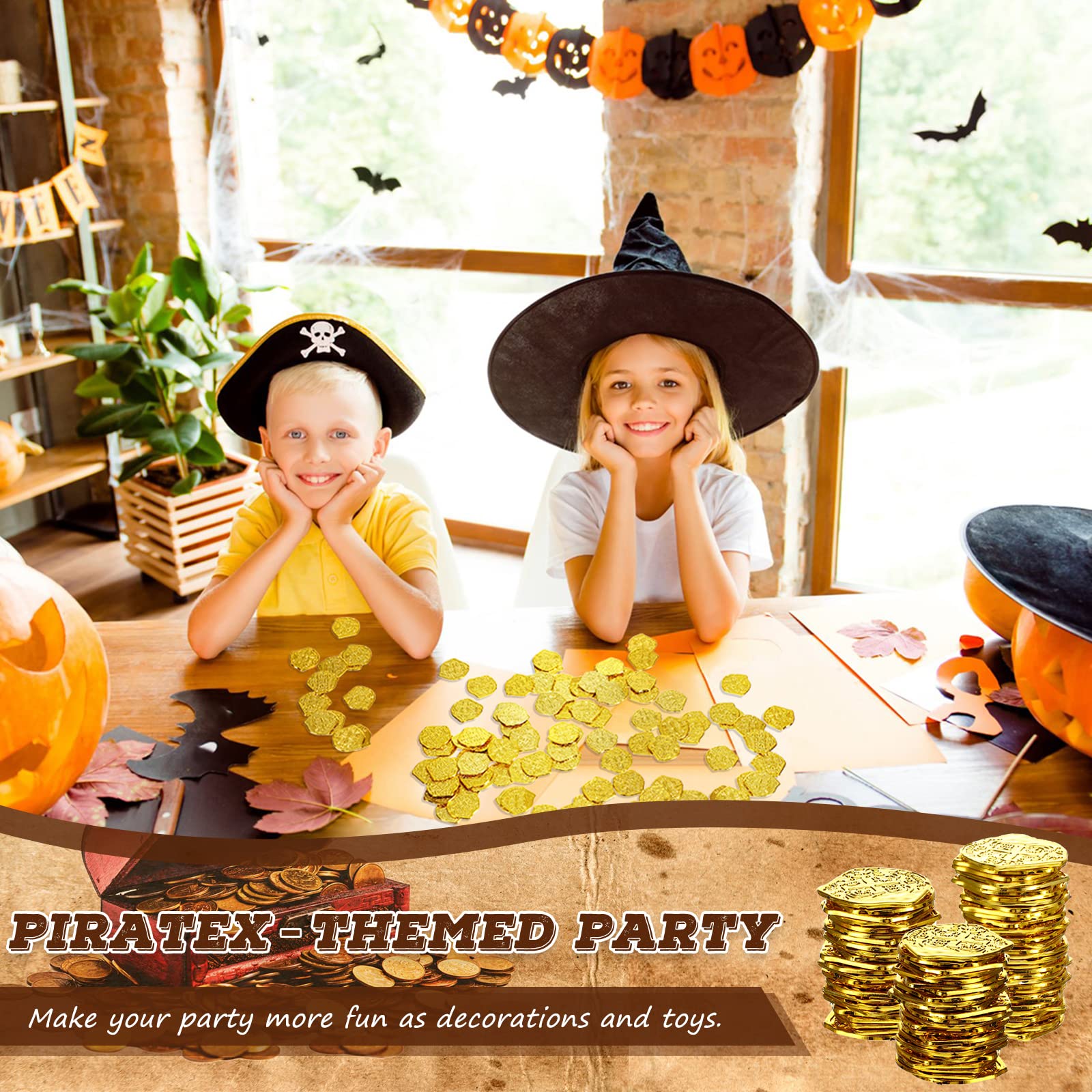 Hanaive pirate coins party supplies suitable as prizes or favors