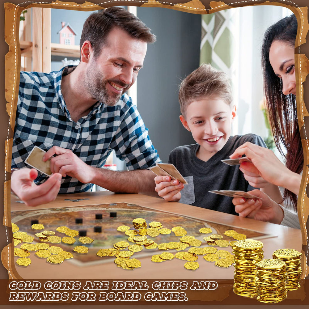 Hanaive pirate coins stage prop enhances cosplay with glossy gold finish