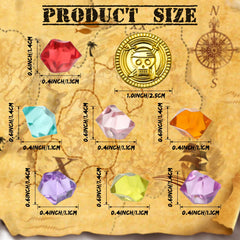 Hanaive acrylic gems colorfully accent party centerpieces.
