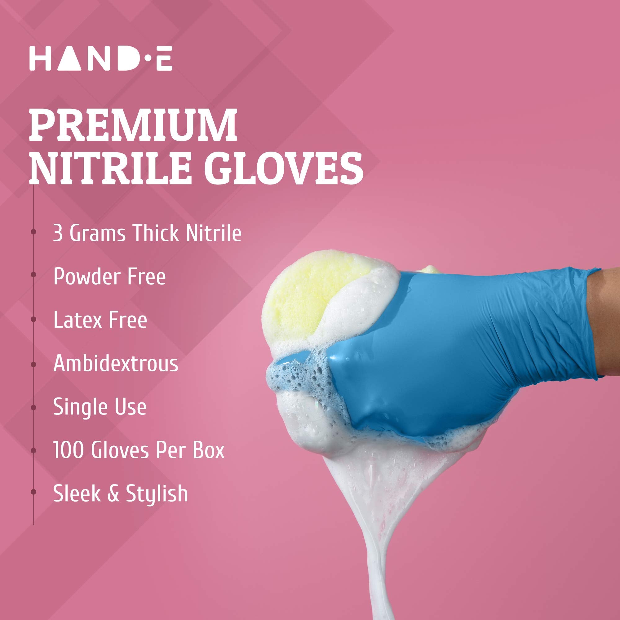 Hand-E Touch gloves ideal for dishwashing, cleaning, and janitorial tasks.