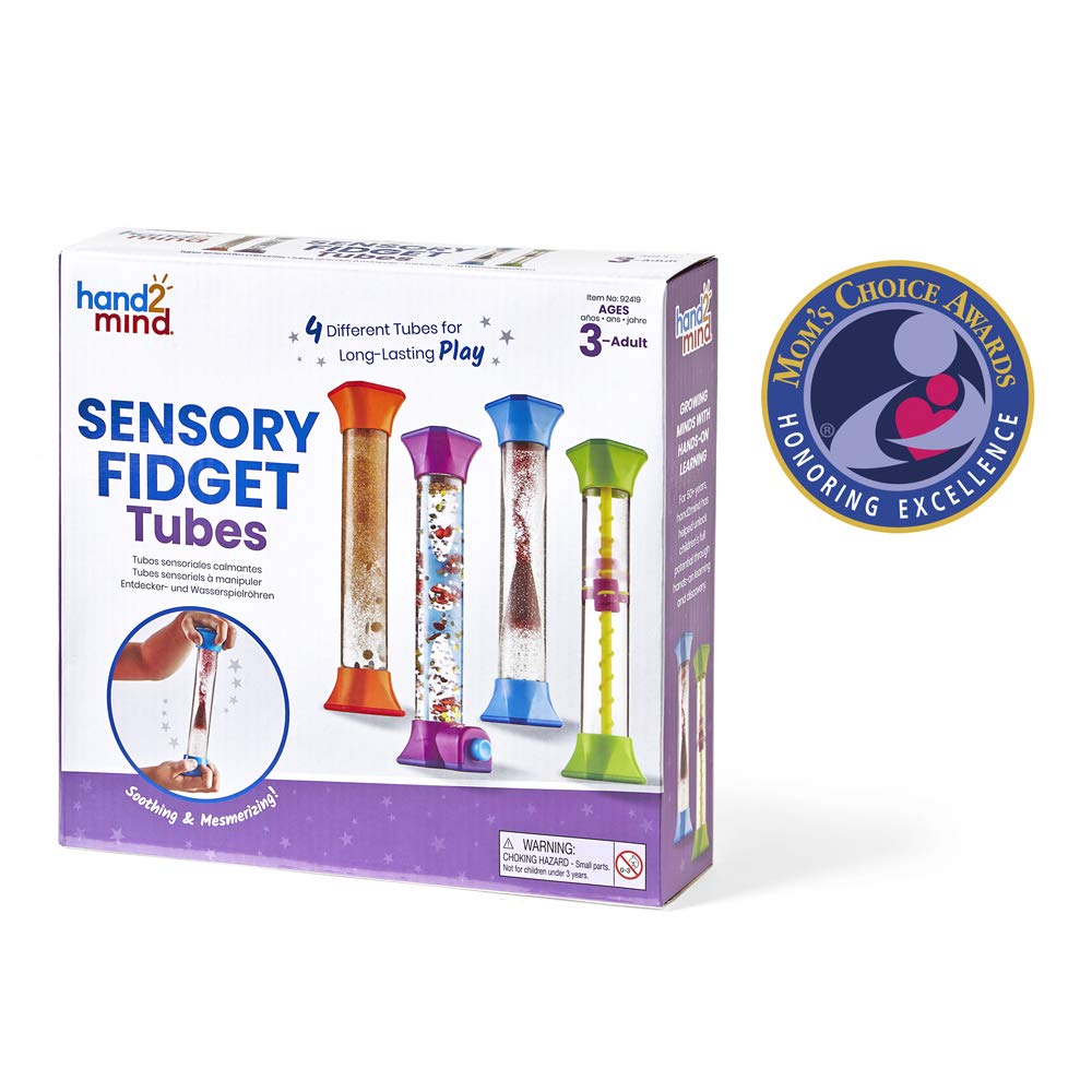 hand2mind Sensory Fidget Tubes are easy to grip and portable.