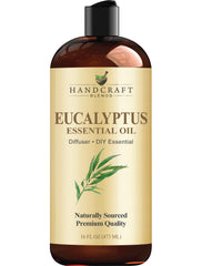 Handcraft Blends Eucalyptus oil 16oz bottle for DIY projects and diffusers.