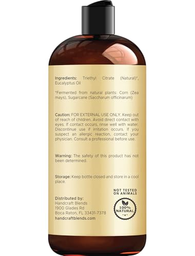 Handcraft Blends eucalyptus oil for soap making with crisp scent.