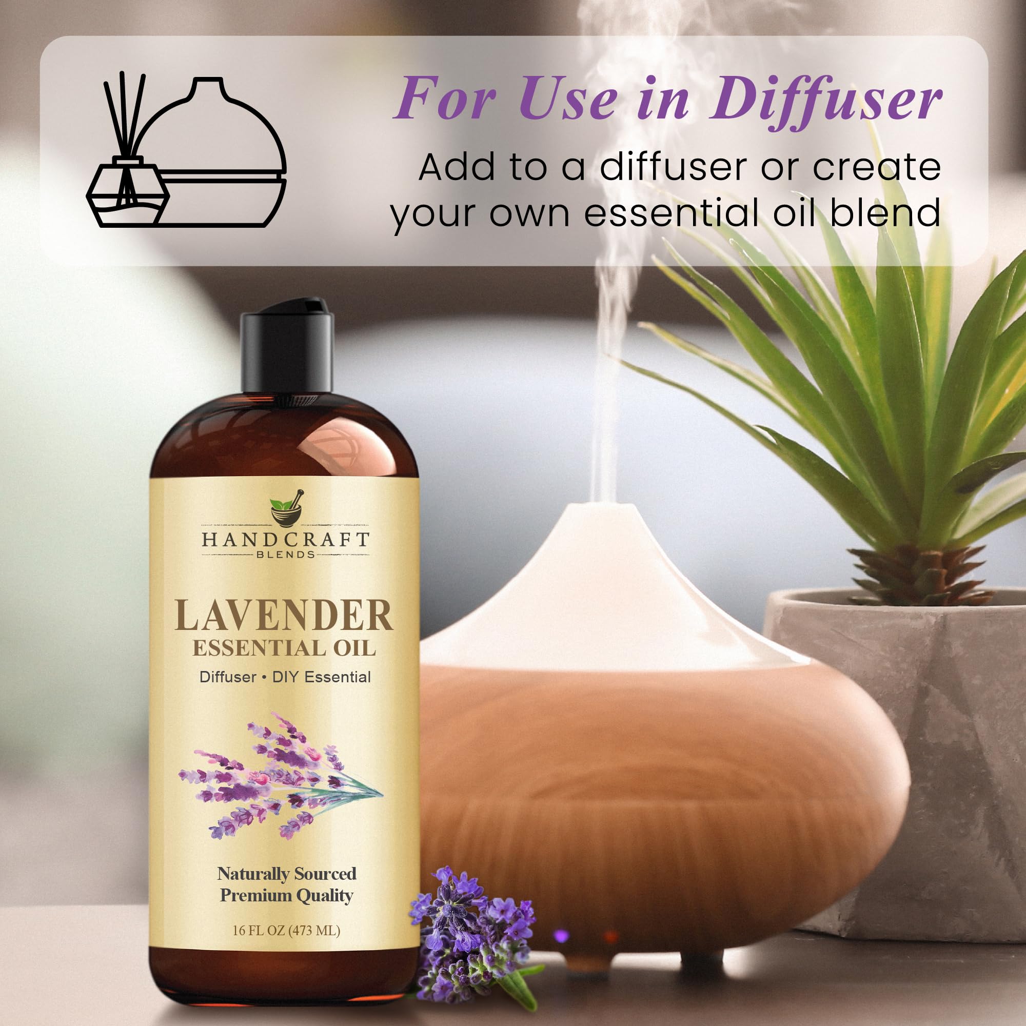 Handcraft Blends lavender oil for candle making with a floral profile