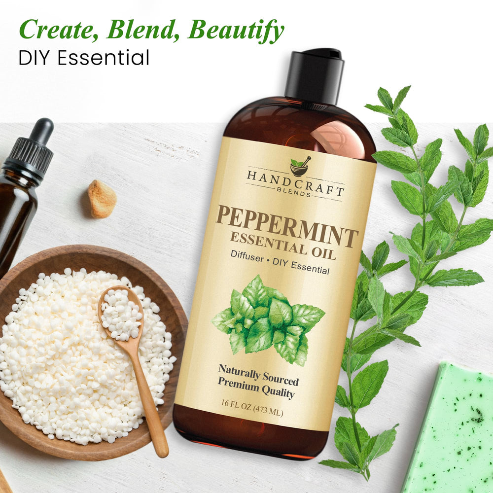 Handcraft Blends Peppermint Oil aromatherapy essential, versatile home option.