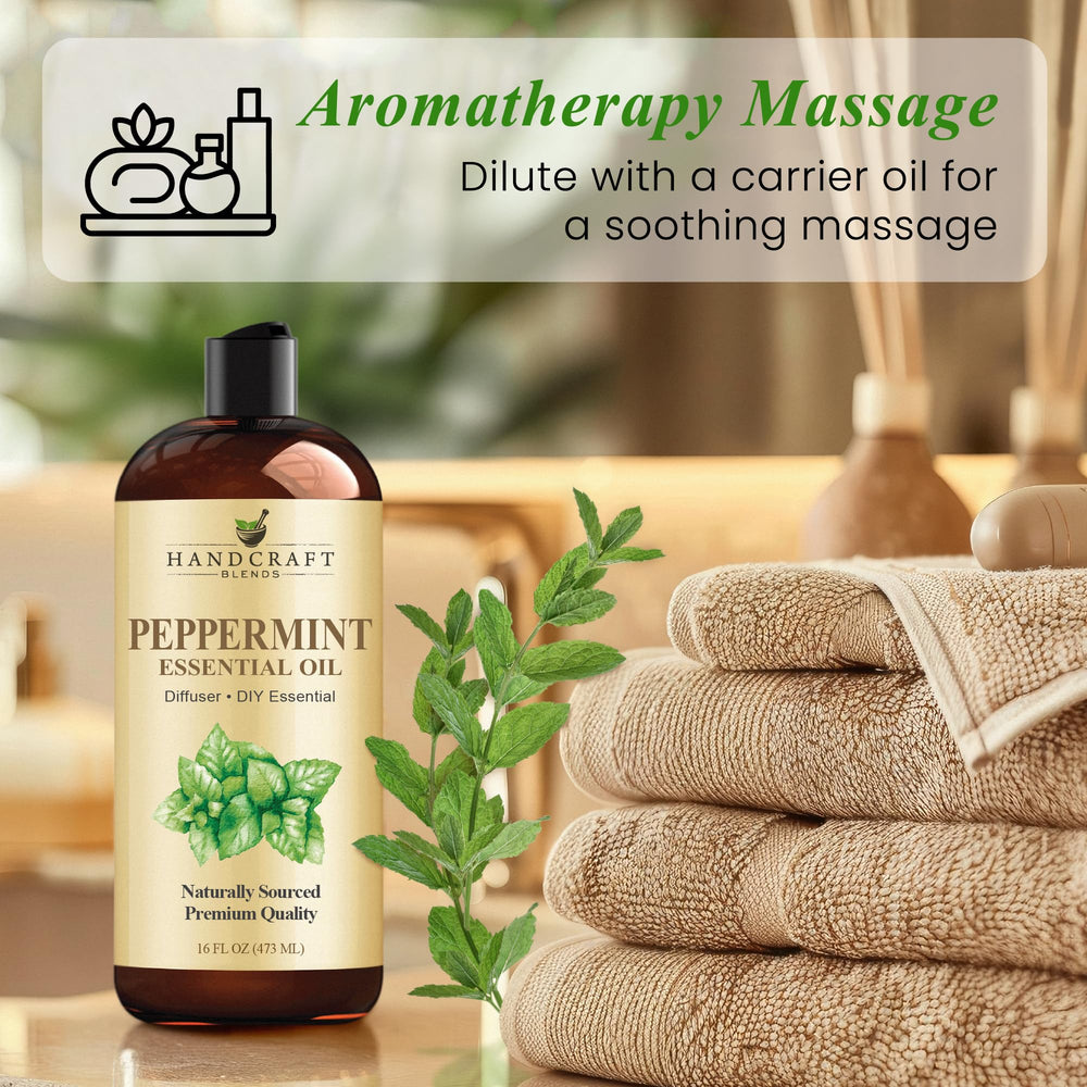 Handcraft Blends Peppermint Oil bulk size, economical DIY option.