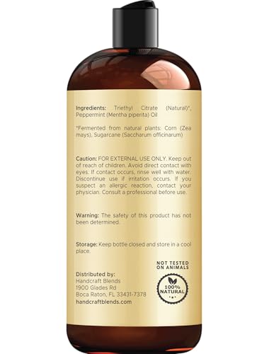 Handcraft Blends Peppermint Oil for soap making, bold scent.