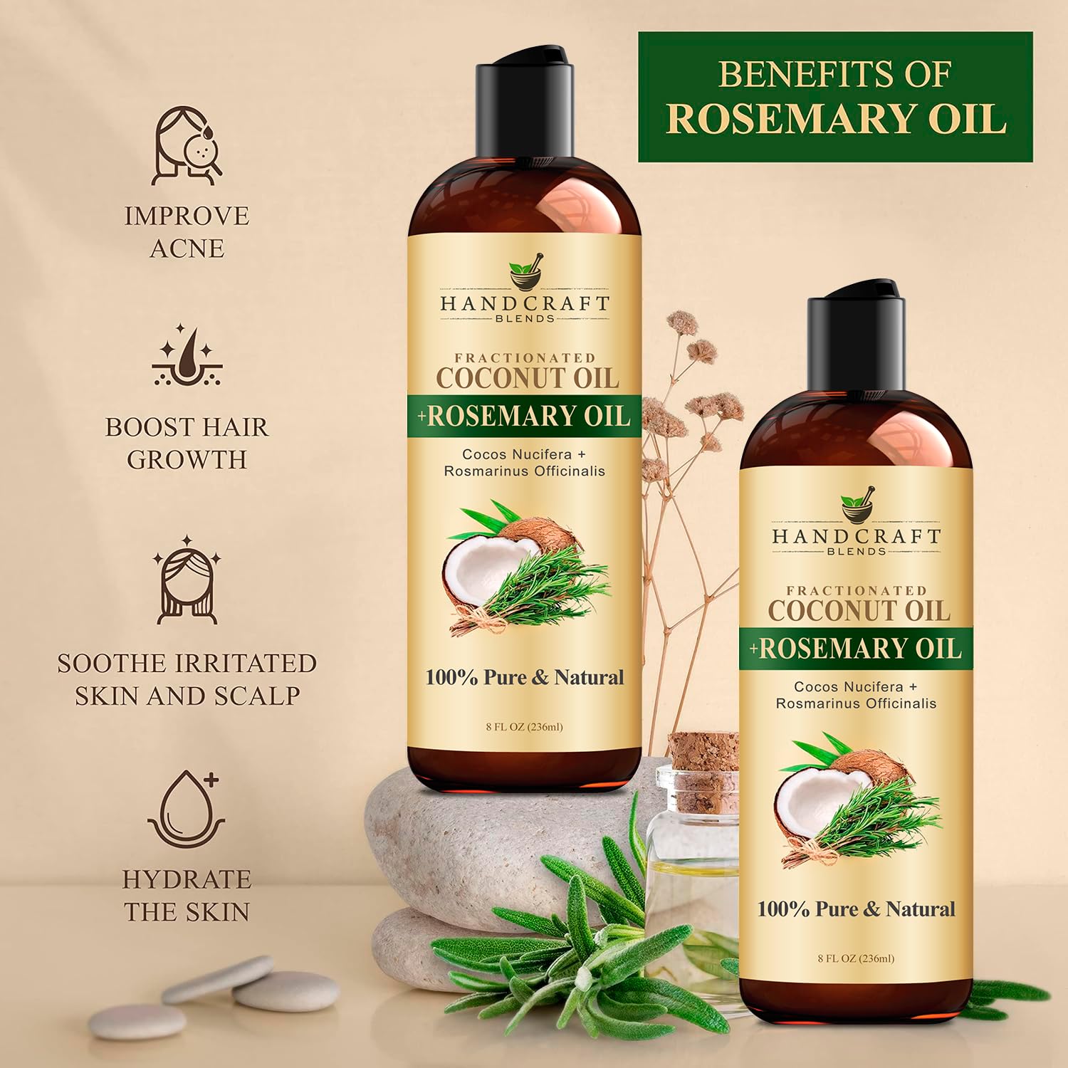 Handcraft Blends pet-safe coconut oil in use for gentle grooming.