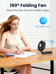 HandFan detachable head plugs into USB for flexible power.