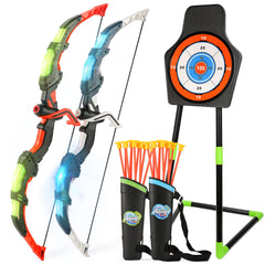 Handwell bow and arrow set for kids, assembled and ready to practice focus