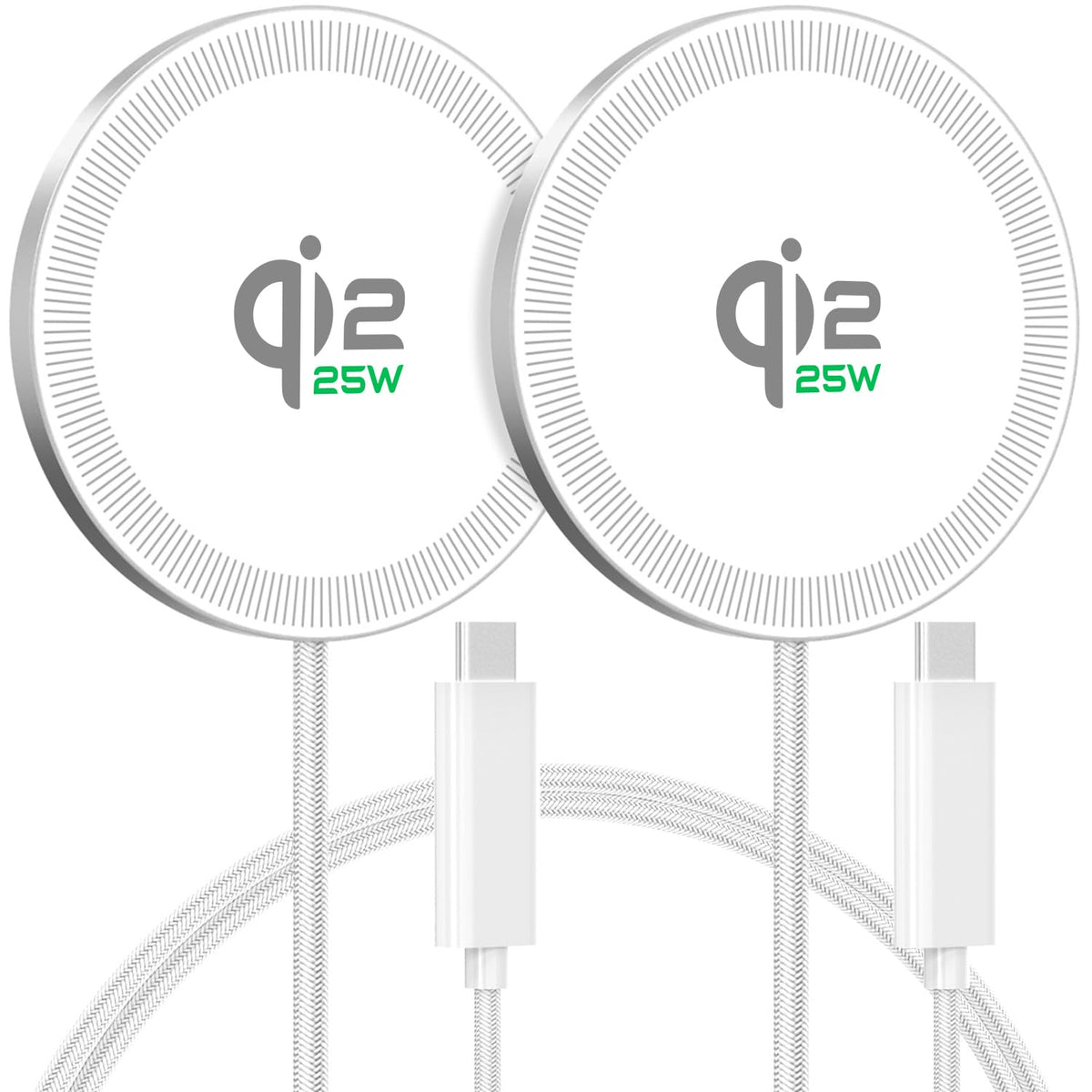 HANDY-GAD 25W magnetic wireless pad front view for clutter-free charging.