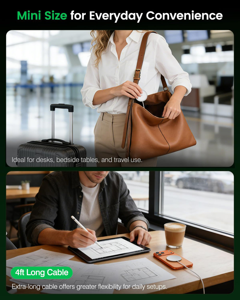 HANDY-GAD 25W pad two-pack for home and office charging.