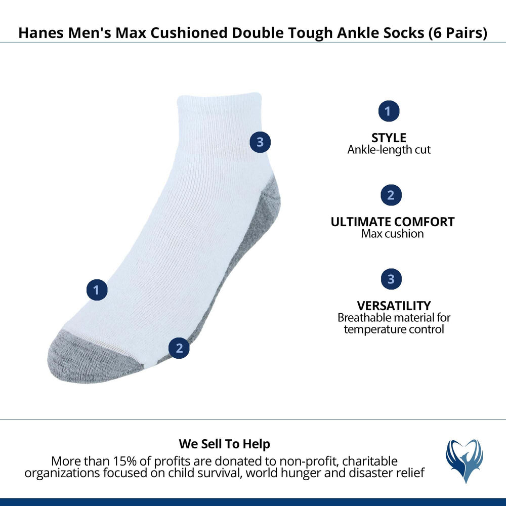 Hanes FreshIQ odor control socks for refreshed feet during workouts or daily use