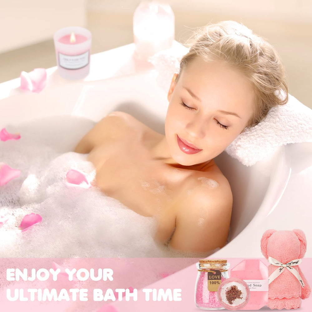 Hangerspace bath bomb creates fizz and spa-like ambiance.