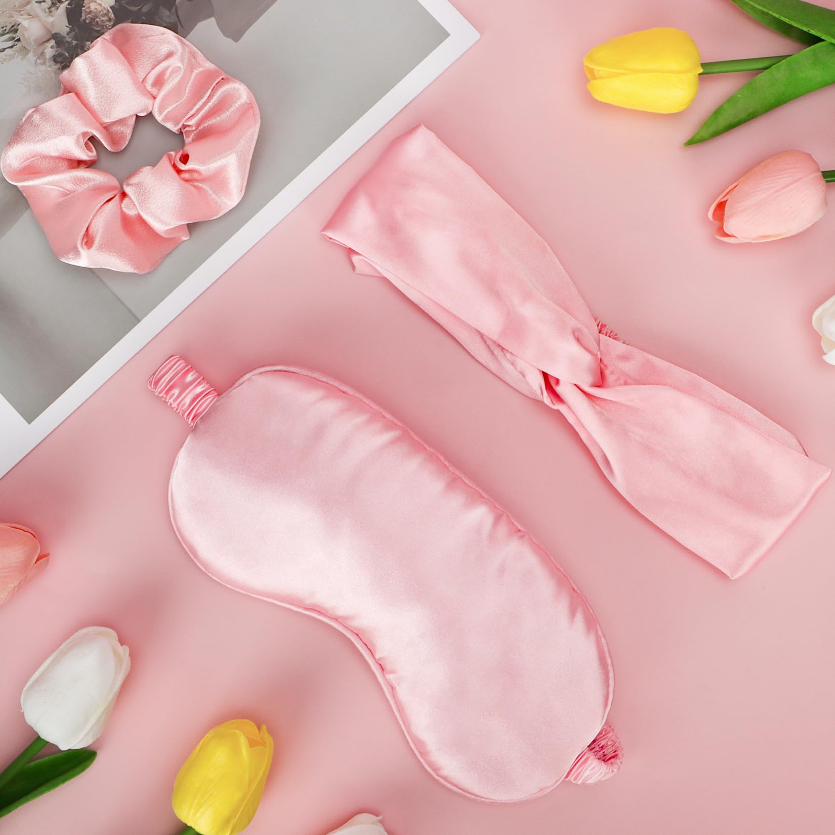 Hangerspace silk eye mask promotes restful nights and focus.