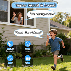 Hangrui long-range kids walkie-talkies help little explorers stay connected on adventures.
