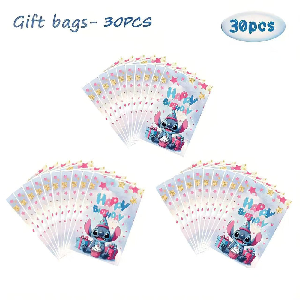 HANISNA cartoon party bags in pink, perfect cartoon-themed party décor.