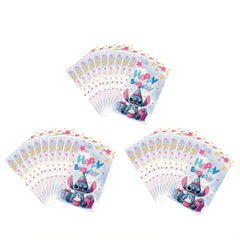 HANISNA Stitch birthday gift bags in pink, ideal for kid-friendly party favors.