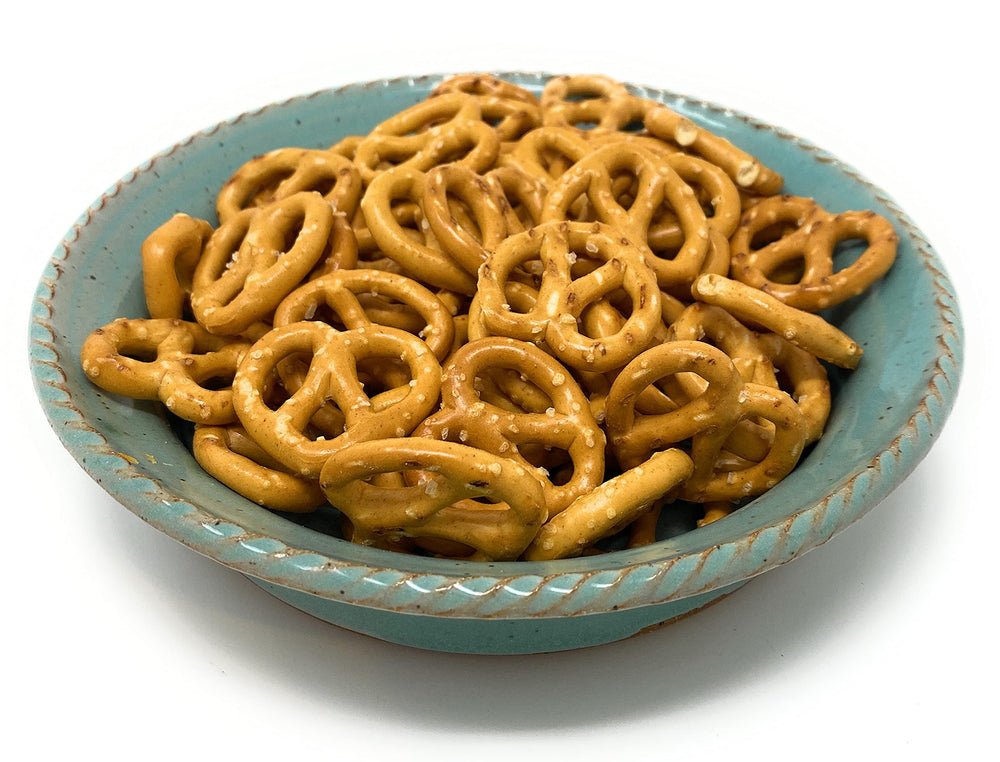 Hanover Sea-salt seasoned spelt pretzels on a picnic board.