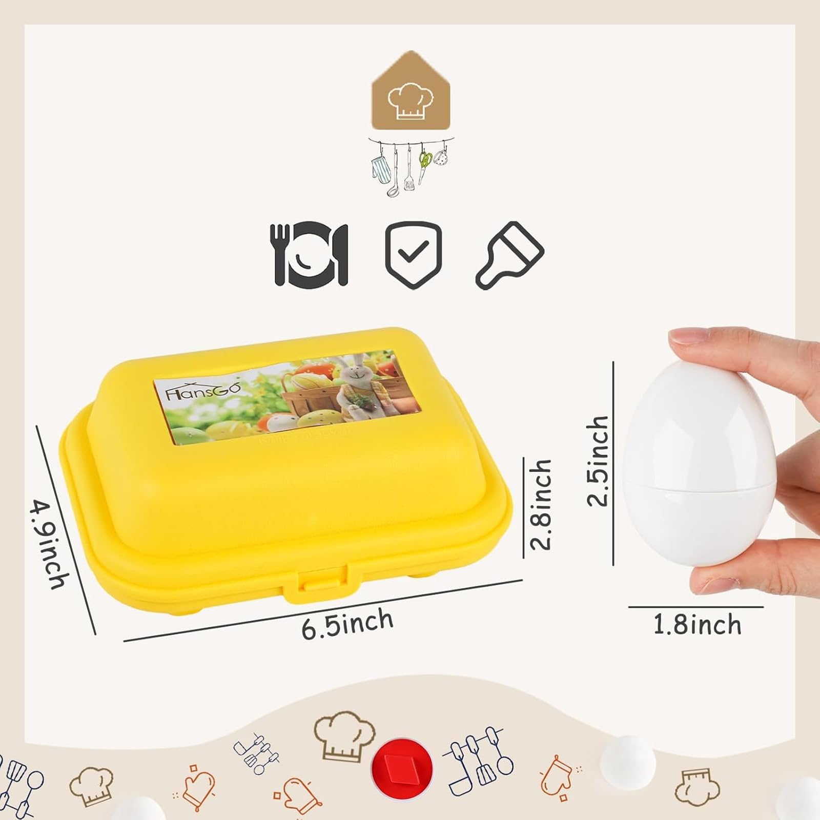 HANSGO Shape Matching Eggs toddler-friendly set supports early learning on the go