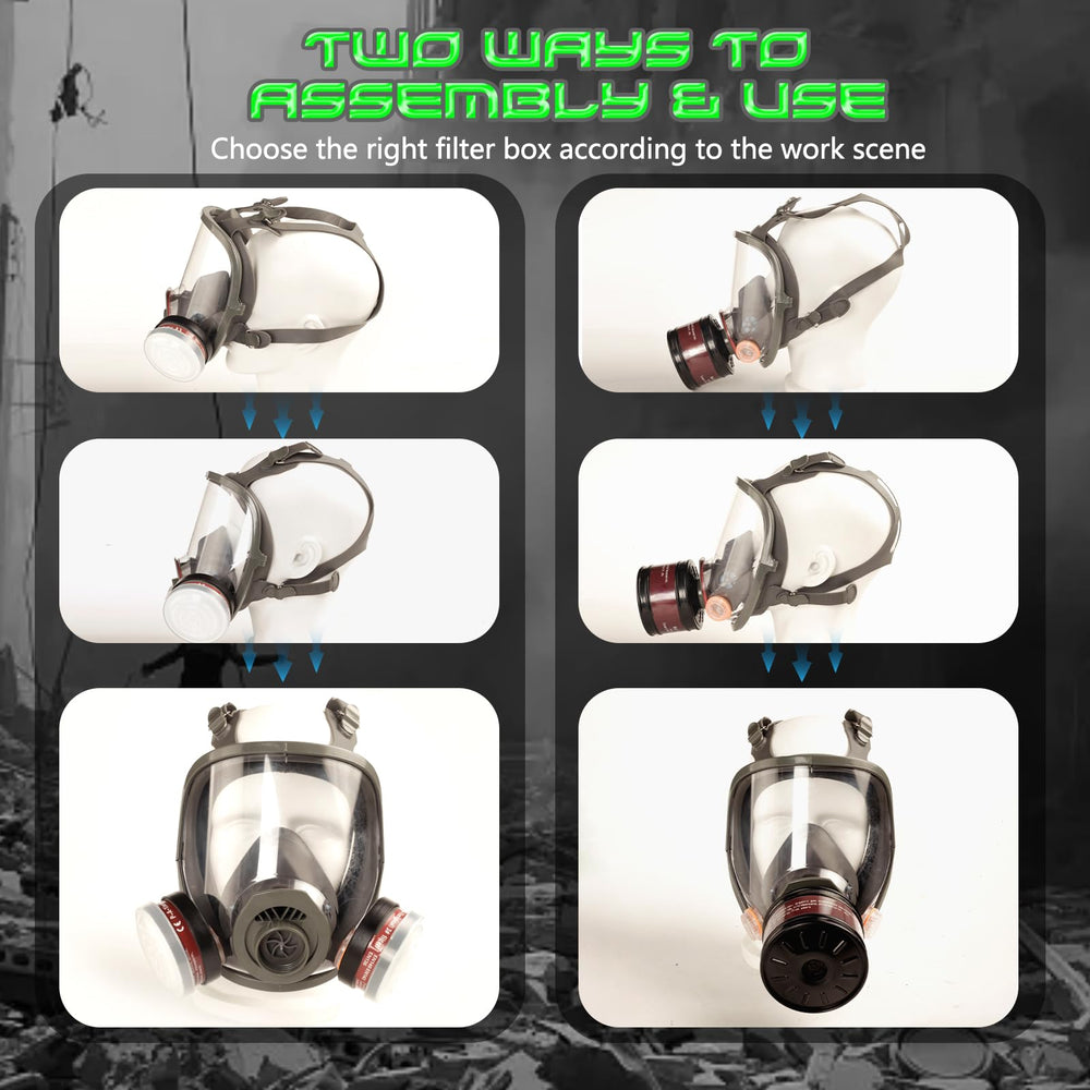 HANUU mask suitable for chemical, welding, painting, and lab work.