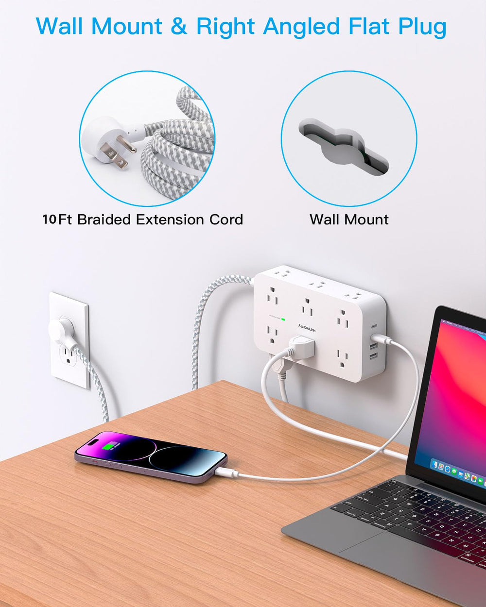 HANYCONY 900 joules surge protection guards devices.
