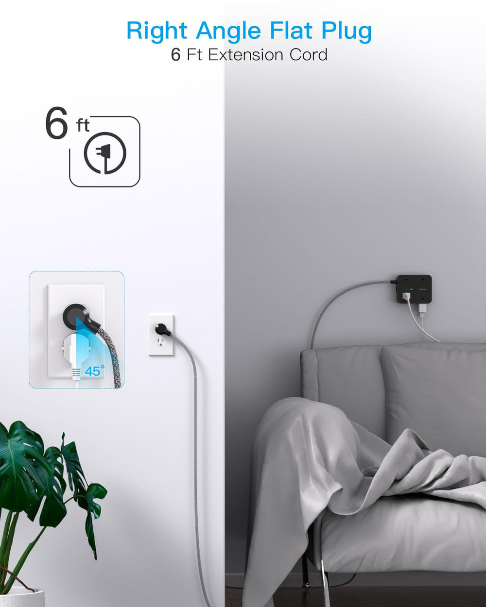 HANYCONY desk setup supports multiple devices in home office or dorm